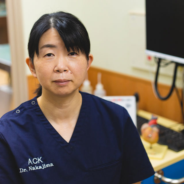 獣医師:中島ちひろ/麻布大学/獣医循環器認定医/全国公営競馬獣医師協会会員