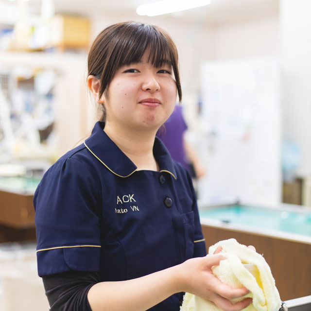 動物看護師:動物看護師:佐藤美菜/高崎動物専門学校/認定動物看護師